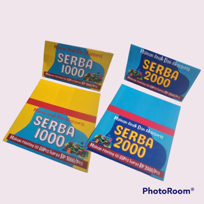 label untuk papan mainan renceng serba seribu terbaru/accesoris seribuan/termurah
