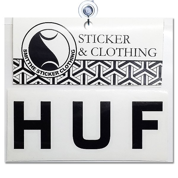 Stiker HUF Logo Cutting Sticker untuk aksesoris Motor Mobil