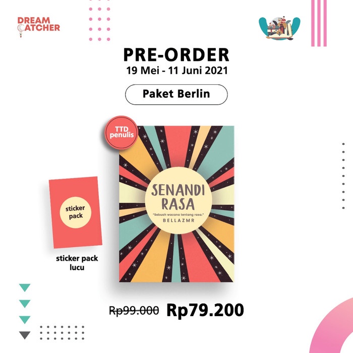 

PROMO!!! PREORDER SENANDI RASA PENULIS BELLAZMR TERBARU