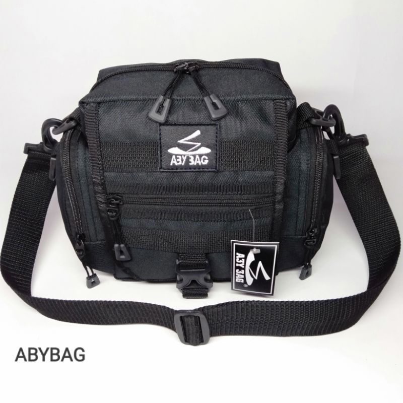 Tas Selempang pria Motif Loreng Bahan Cordura