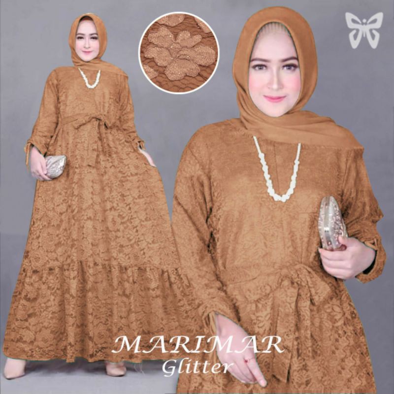 gamis brukat marimar Gliter jumbo