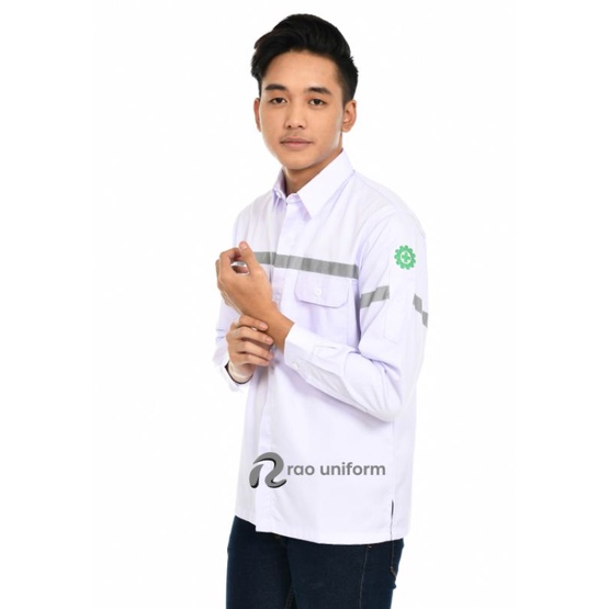 Atasan Werpack murah Baju safety kemeja kerja lapangan karyawan pabrik comunity komunitas bengkel