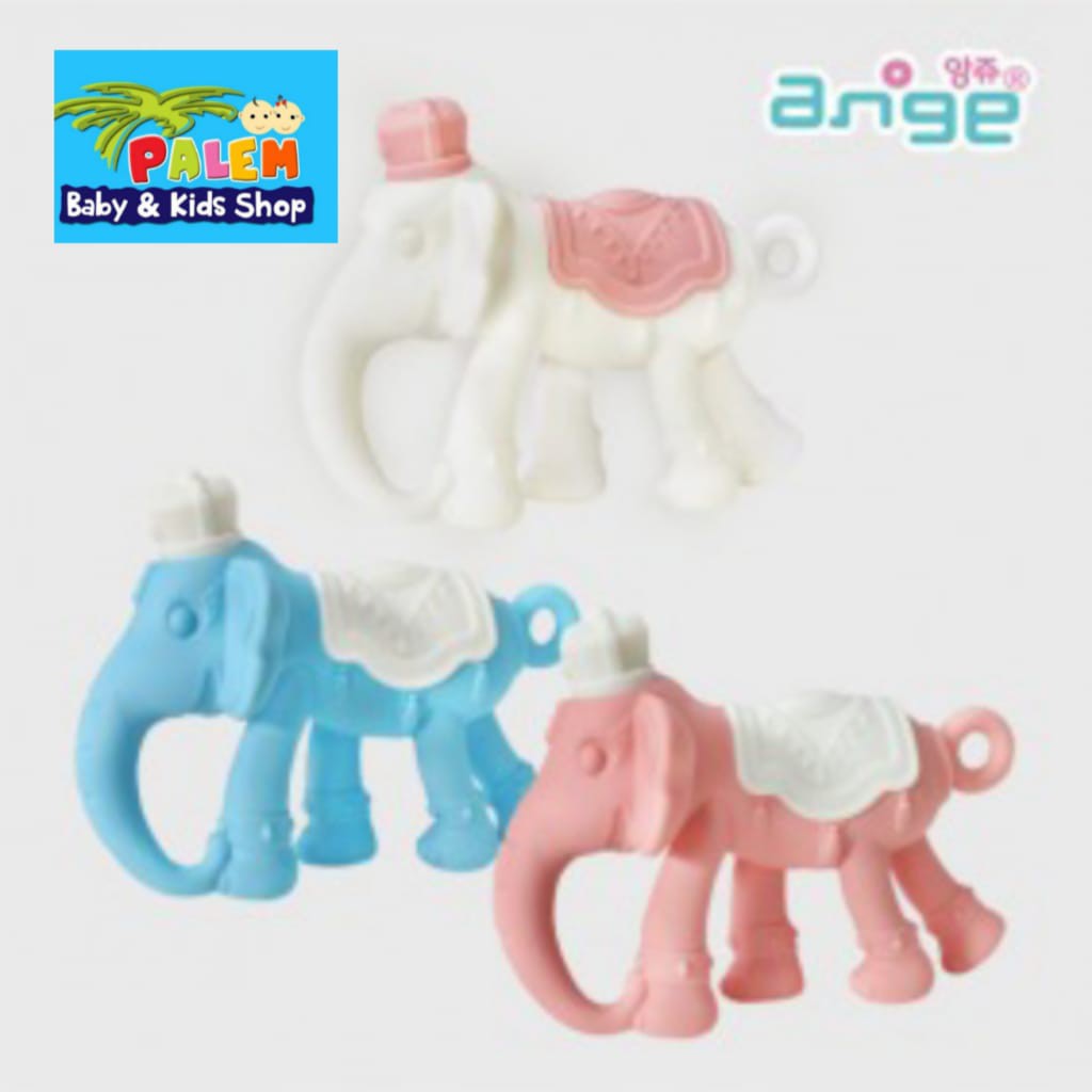 Ange 3D &amp; Bracelet Teether Elephant &amp; Giraffe 3m+ /gigitan bayi lembut