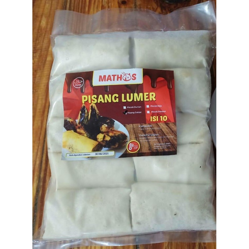 

piscok lumer isi 10 pisang coklat mathos