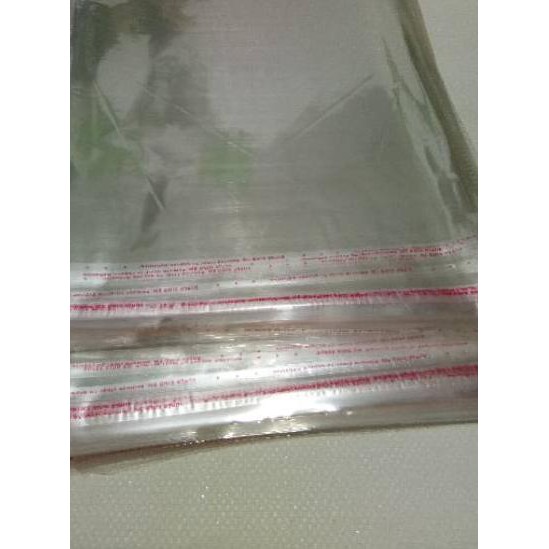 

TERMURAH Plastik OPP 32x40 {TEBAL}/ Bening Seal Lem [5]