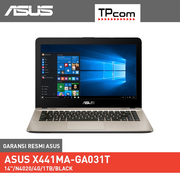 ASUS X441MA-GA031T [14&quot;HD/CELERON N4020/4GB/1TB HDD/UMA/W10/BLACK]