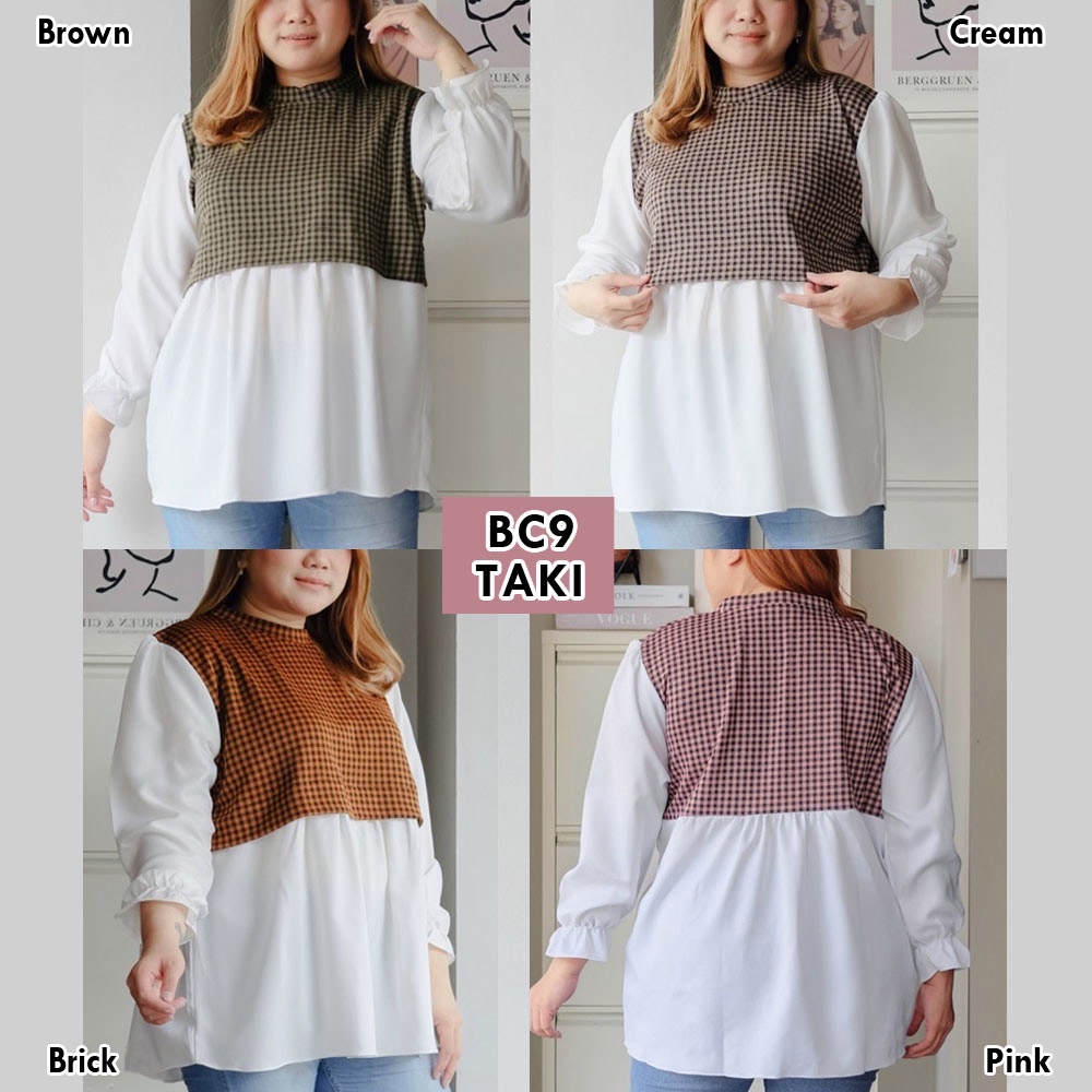 BIGCLO - (COD) LD 120cm Baju Jumbo BC9 Atasan Wanita Bigsize