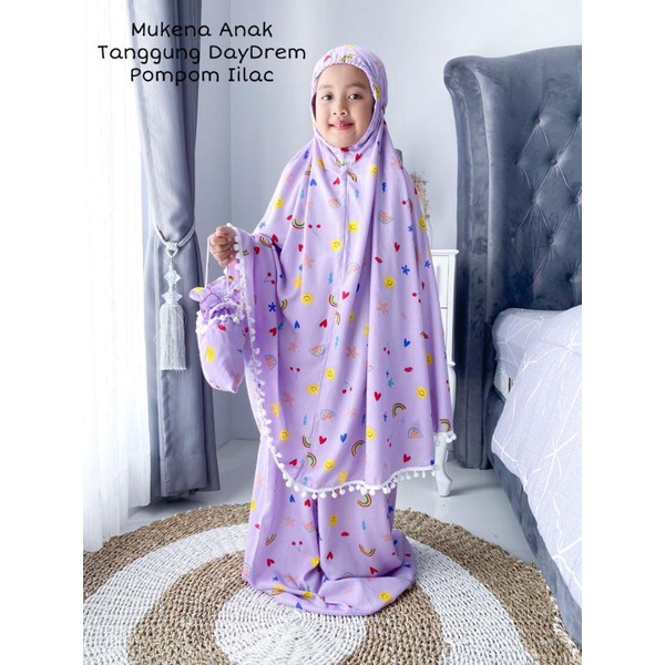 Mukena Anak Tanggung Rayon Fress Tas( Kerut Kening)