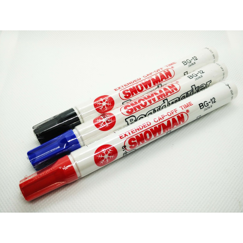 

Spidol Snowman BG 12 / Spidol Board Marker / Spidol Non Permanen Bisa Dihapus