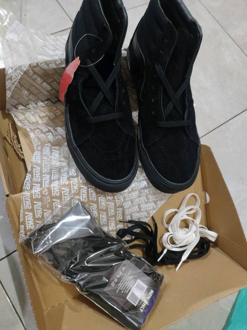 all black vans hightops