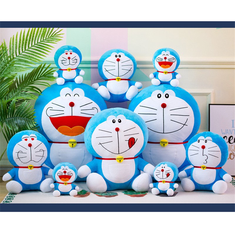 Mainan Boneka Plush Anime Doraemon 25CM 35CM Untuk Hadiah Ulang Tahun Anak