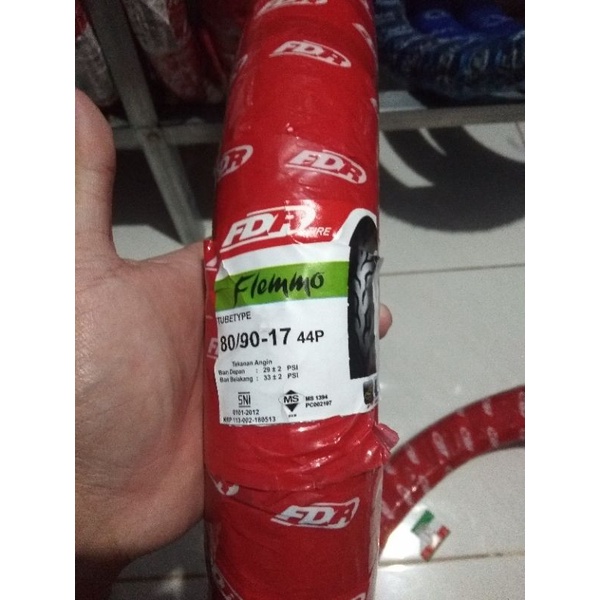Ban FDR Flemo 80/90-17 Tube Type/Ban Luar FDR Belakang Satria Fu/Ban Belakang Jupiter Z/Ban Non tubl