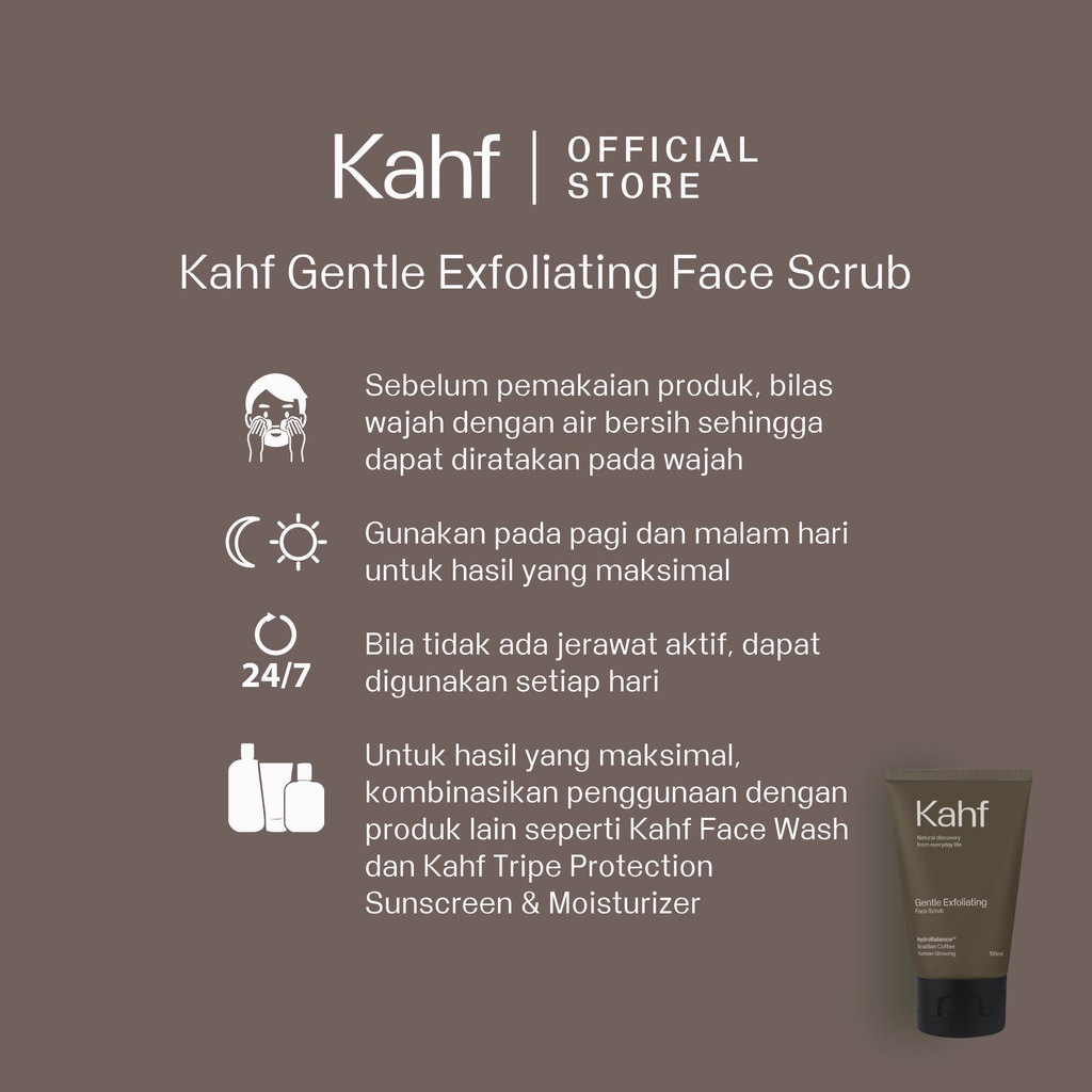 KAHF GENTLE EXFOLIATING FACE SCRUB 100ML