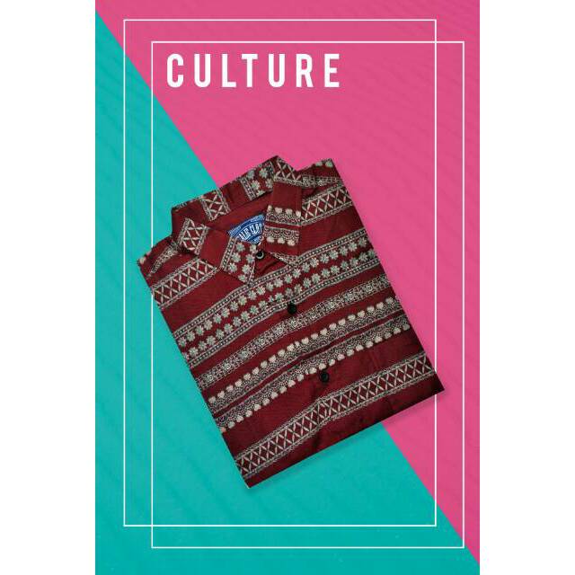 Kemeja navajo printing casual