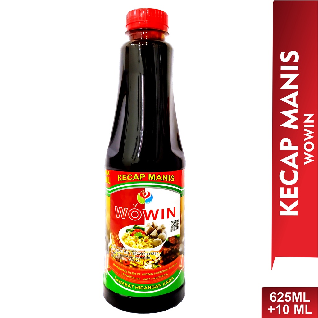 

Kecap Manis Wowin 625ml+10ml