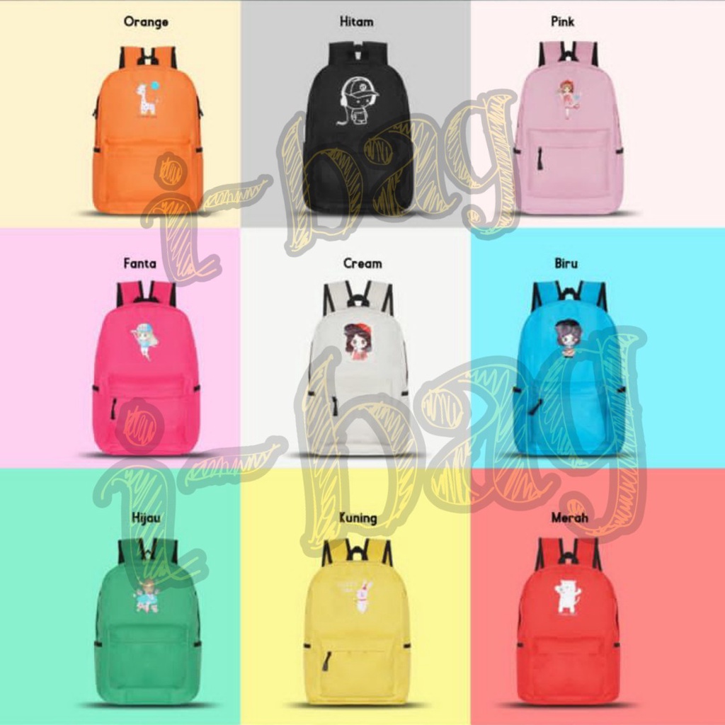 Jual Tas Ransel Sekolah Perempuan ABG Korea / TAS Ransel Fashion Impor