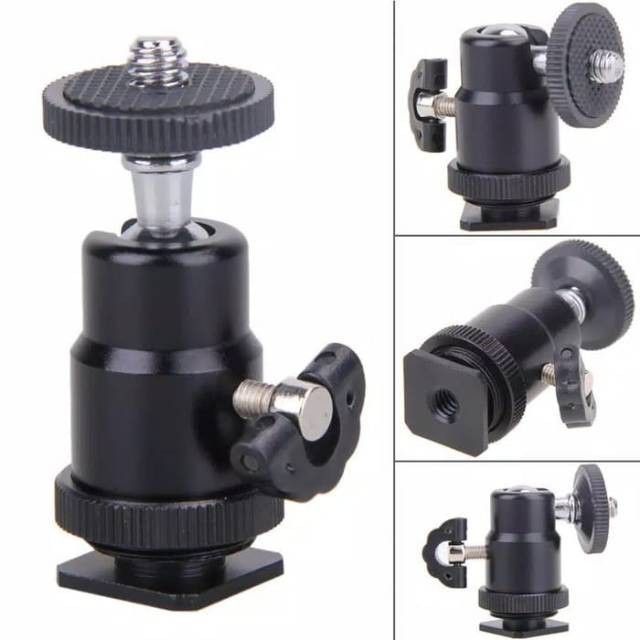 Ballhead mini with hotshoe holder for Kamera Mirrorless smartphone H11