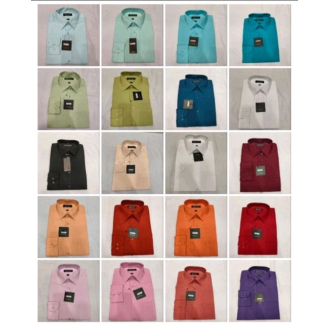 Kemeja Pria lengan panjang polos Slim fit. ALISAN ORIGINAL