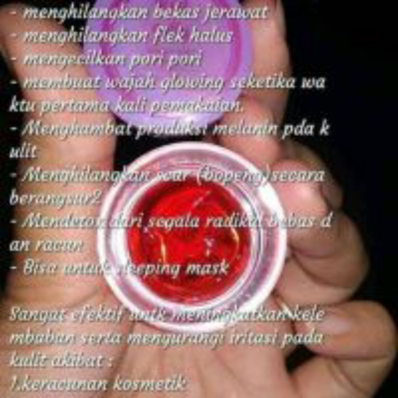 [COD] RED JELLY ZAYORA ORI KRIM PEMUTIH WAJAH &amp; PENGGLOWING WAJAH CREAM GLOWING MALAM