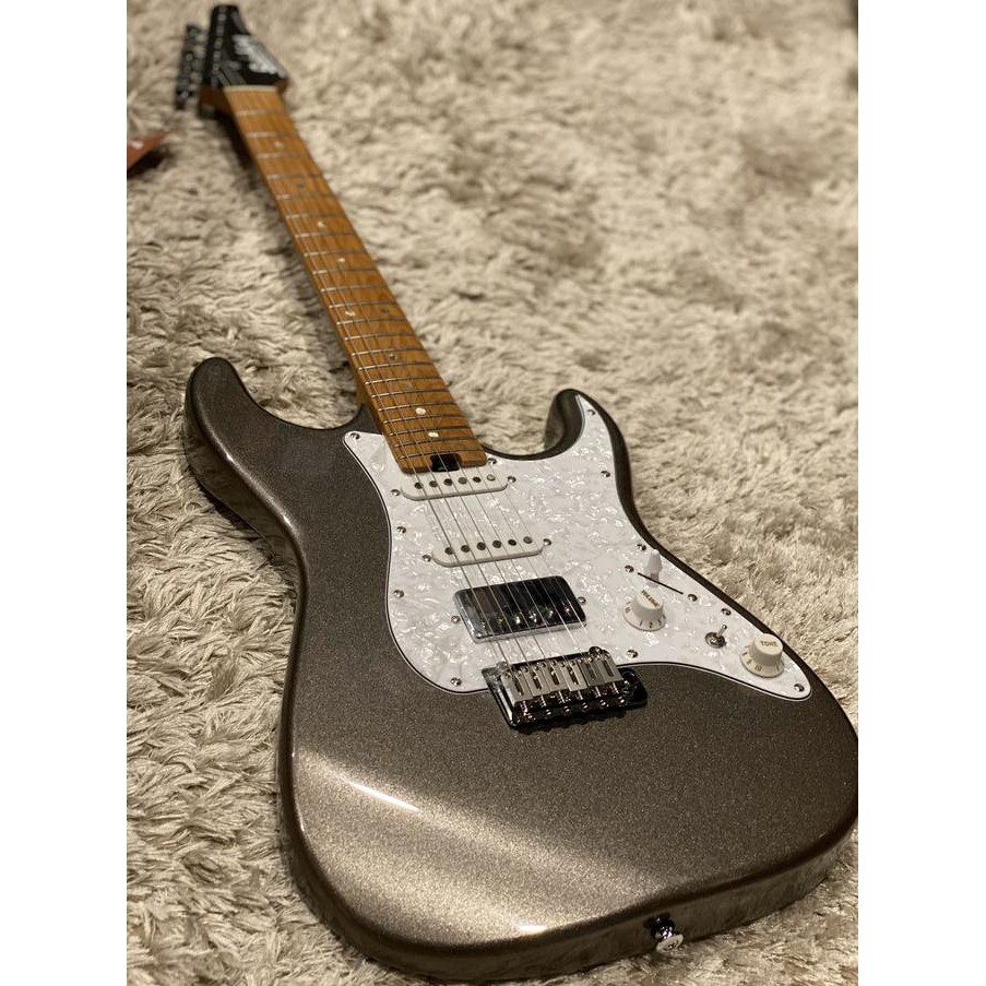 Soloking Ms-1 Classic In Pewter Grey With Roasted Maple Fb