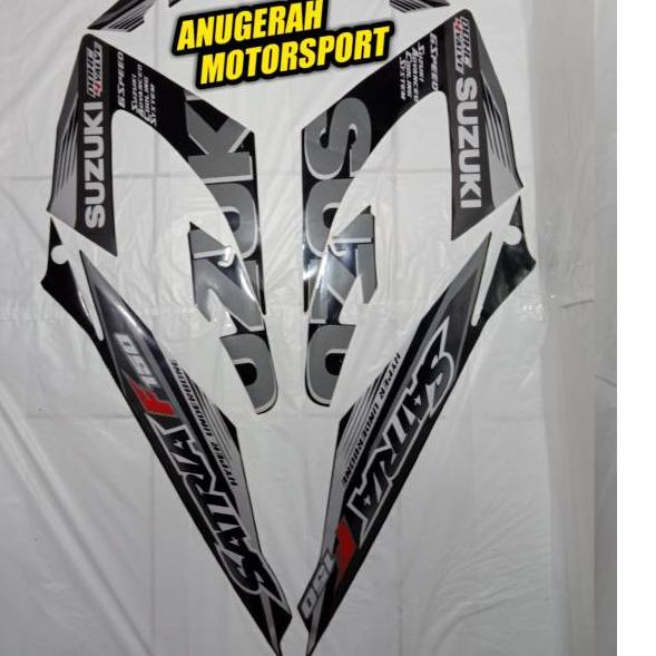 [BLU.26Au22ᴱ] Striping Satria Fu facelift FL 2015 hitam silver
