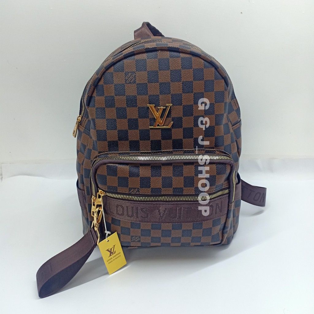 Rangsel LV Wanita / Tas Rangsel full hembos / Kantong res sleting