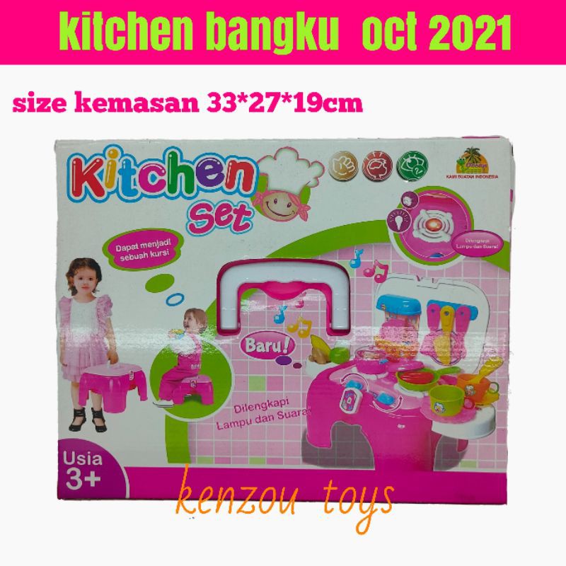 Mainan kitchen set bangku oct 2021