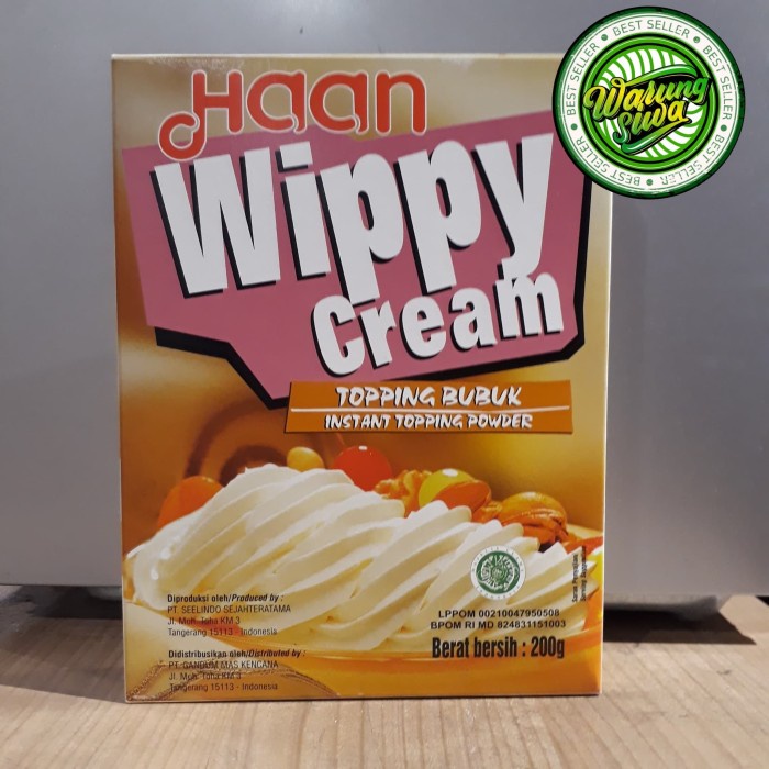 

haan wippy cream - instan topping powder 200 gram