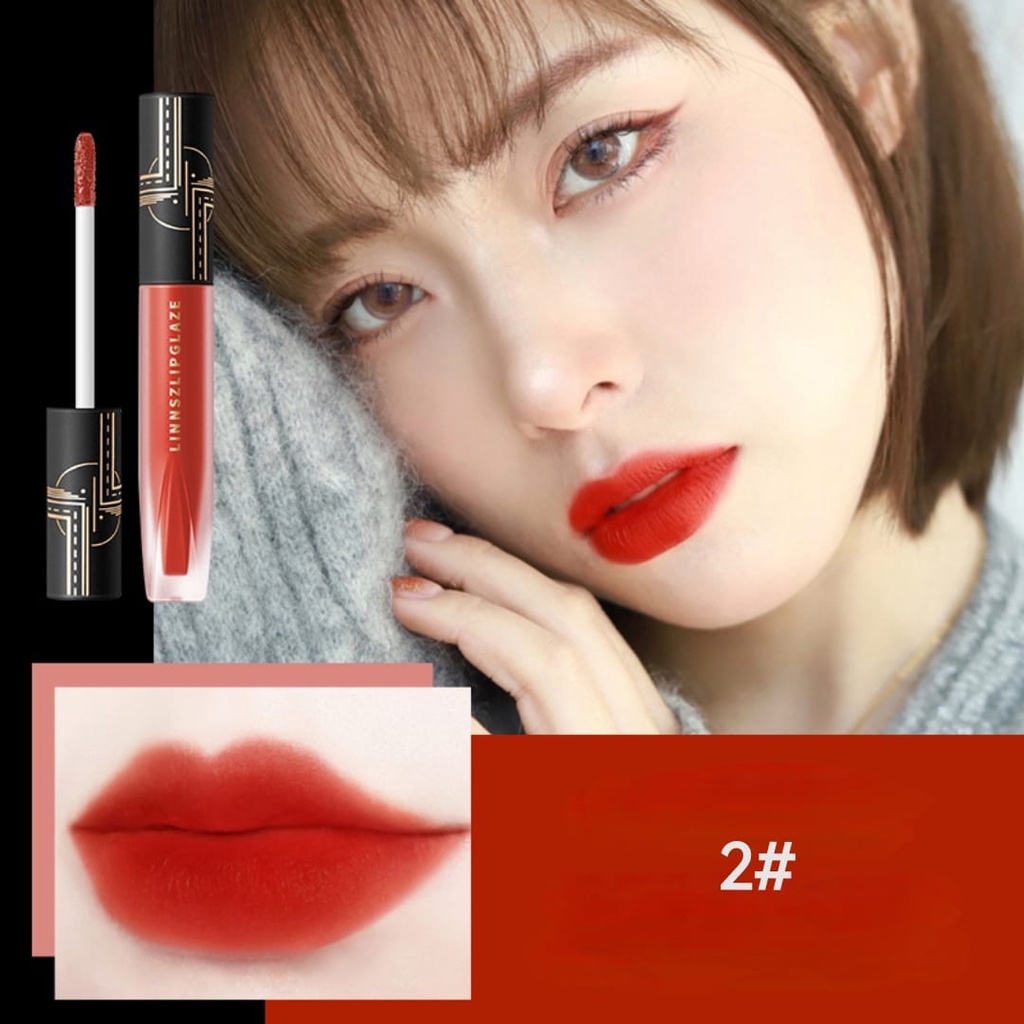 Harga Promo Lip Glaze Matte LINNSZ Lip Cream Waterprof Tahan Lama