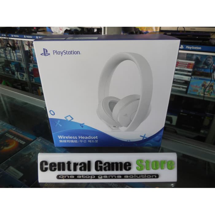 playstation wireless headset white