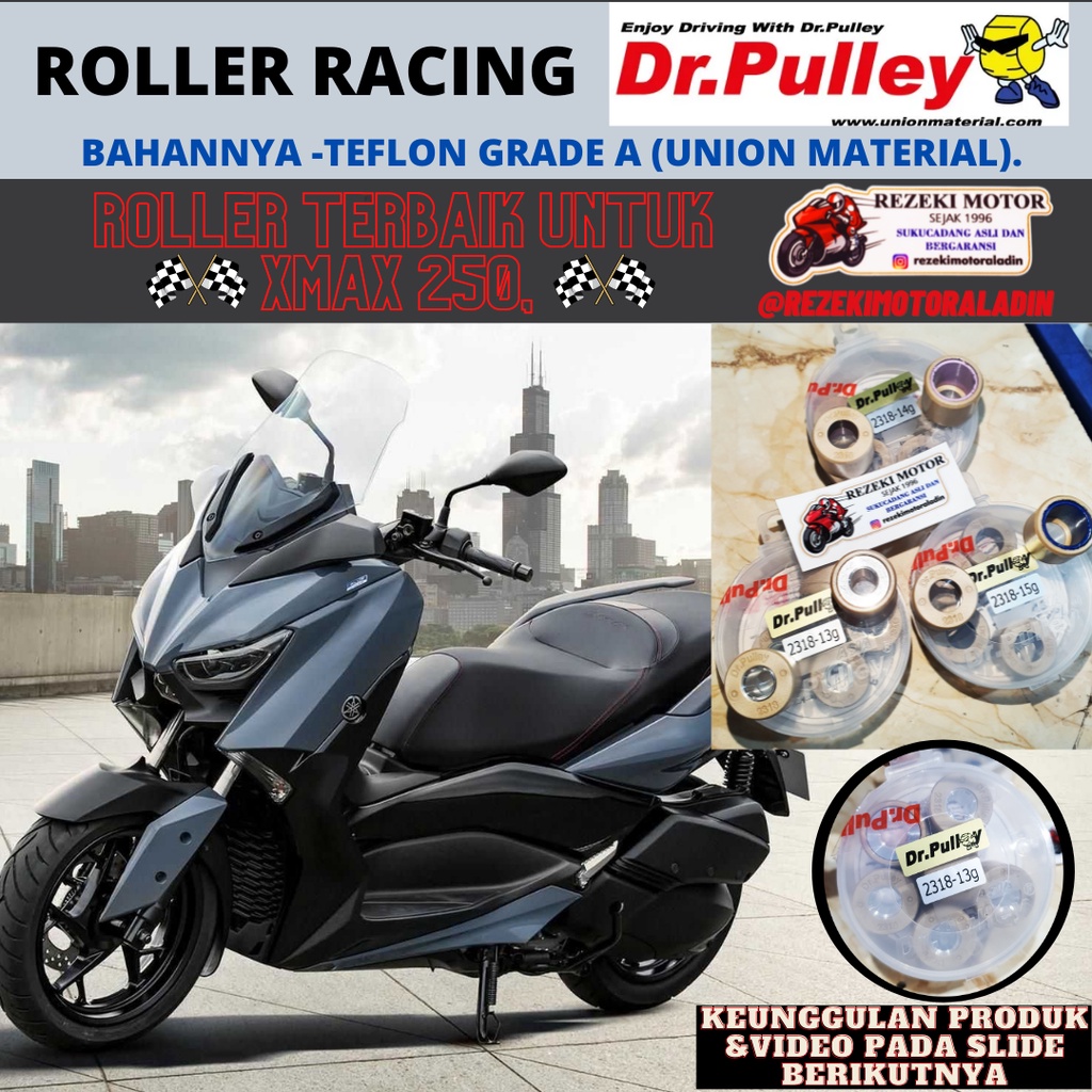 Jual ROLLER RACING DR PULLEY YAMAHA XMAX 250 300 PER 6 PCS Shopee