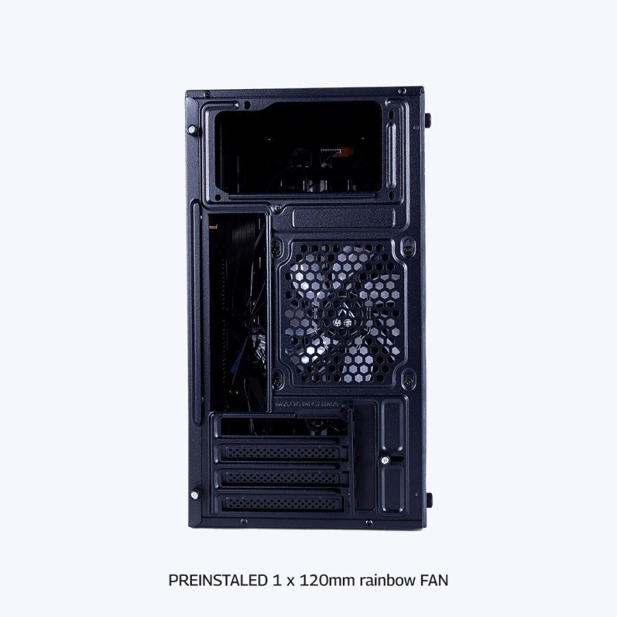 Casing Komputer Paradox Gaming Kiev M-ATX Free 1Fan Rainbow