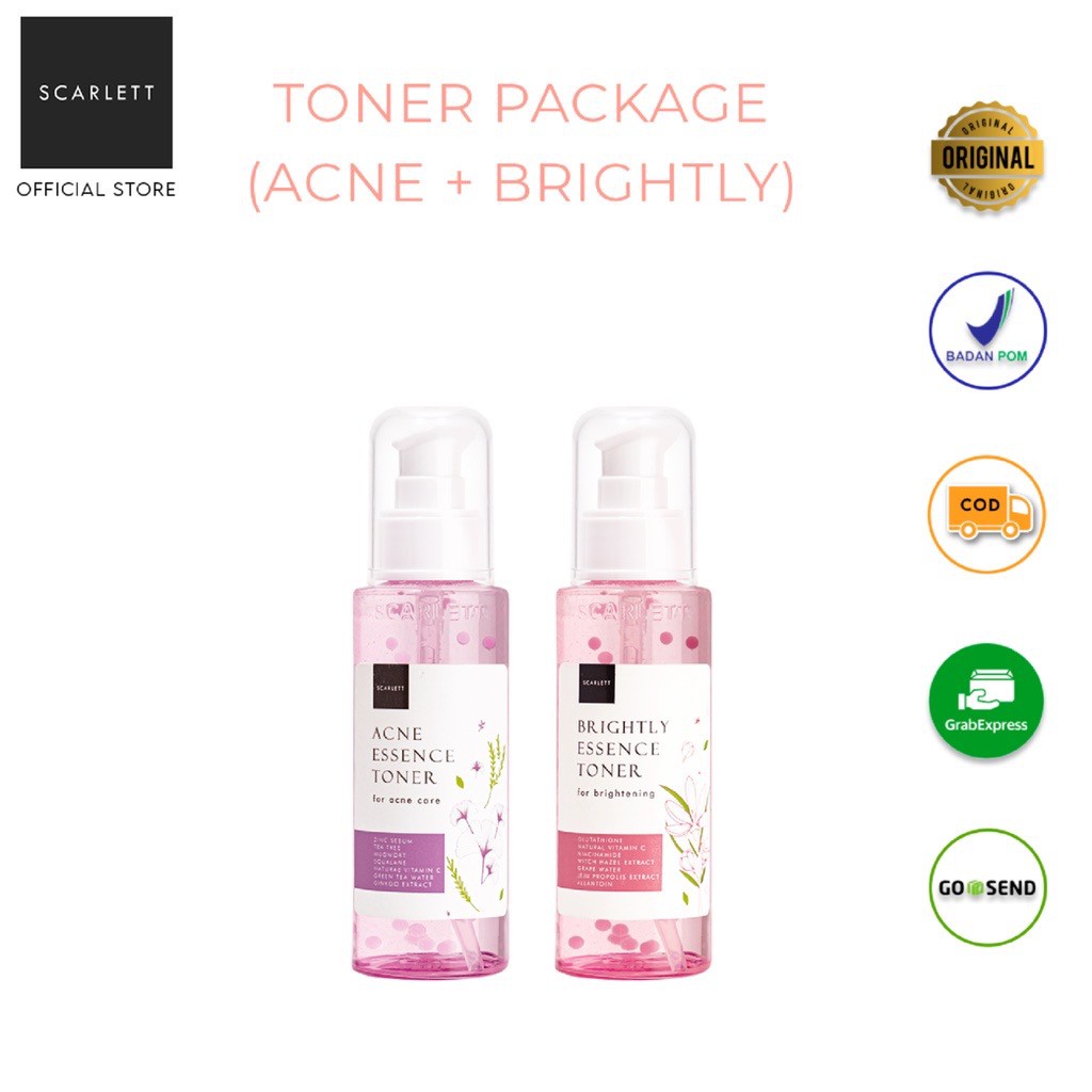 Scarlett Whitening Toner Package