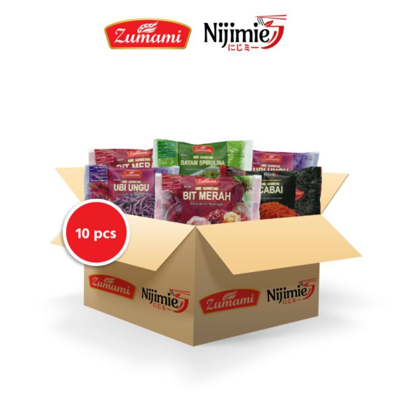 

ZUMAMI MIE SAYUR BERAT 80 GRAM ISI 10 PCS ( PAKET VARIAN MIXED A)