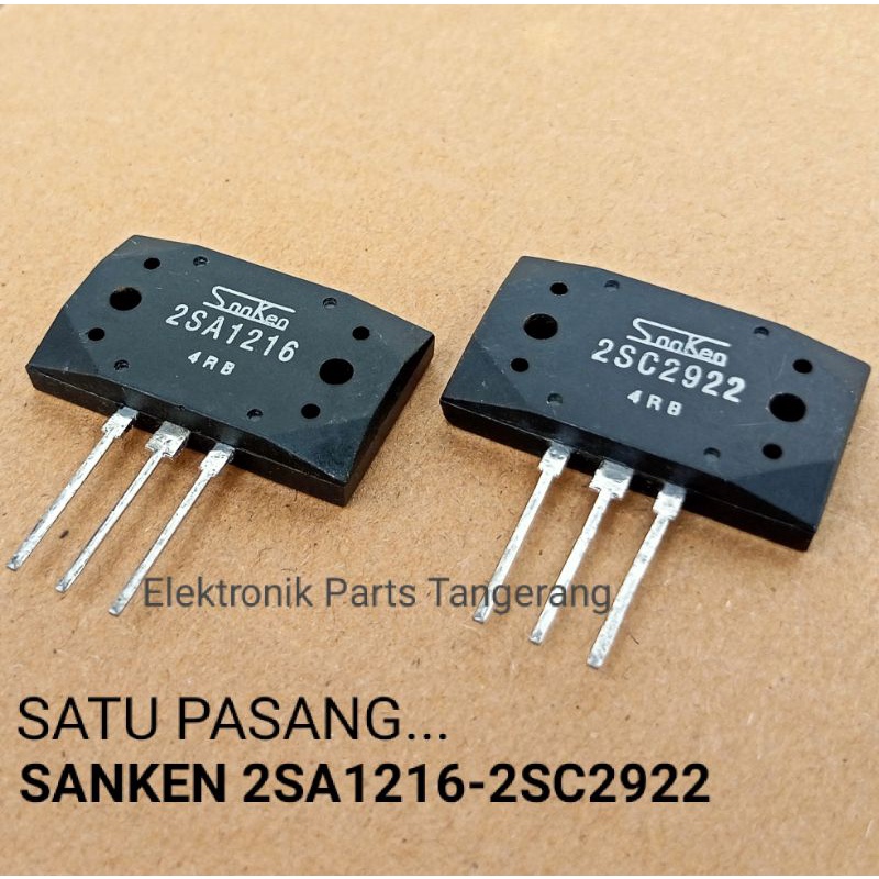 TRANSISTOR SANKEN 2SA1216 - 2SC2922 RRT II (SATU SET) TRANSISTOR FINAL SANKEN 2SA1216 2SC 2922 A1216