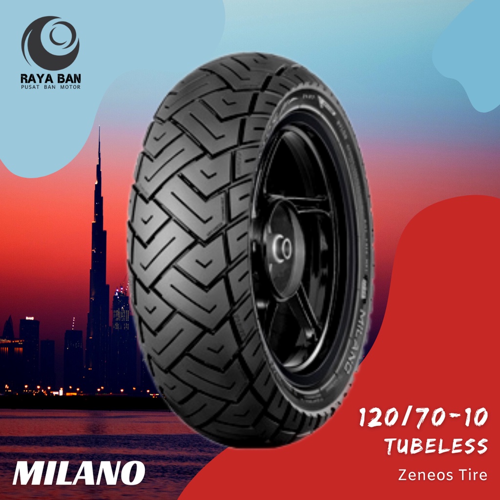 Ban Motor Zeneos Milano 120/70-10 TL