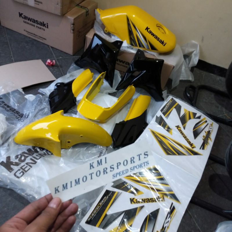 cover body full set ninja ss kuning original