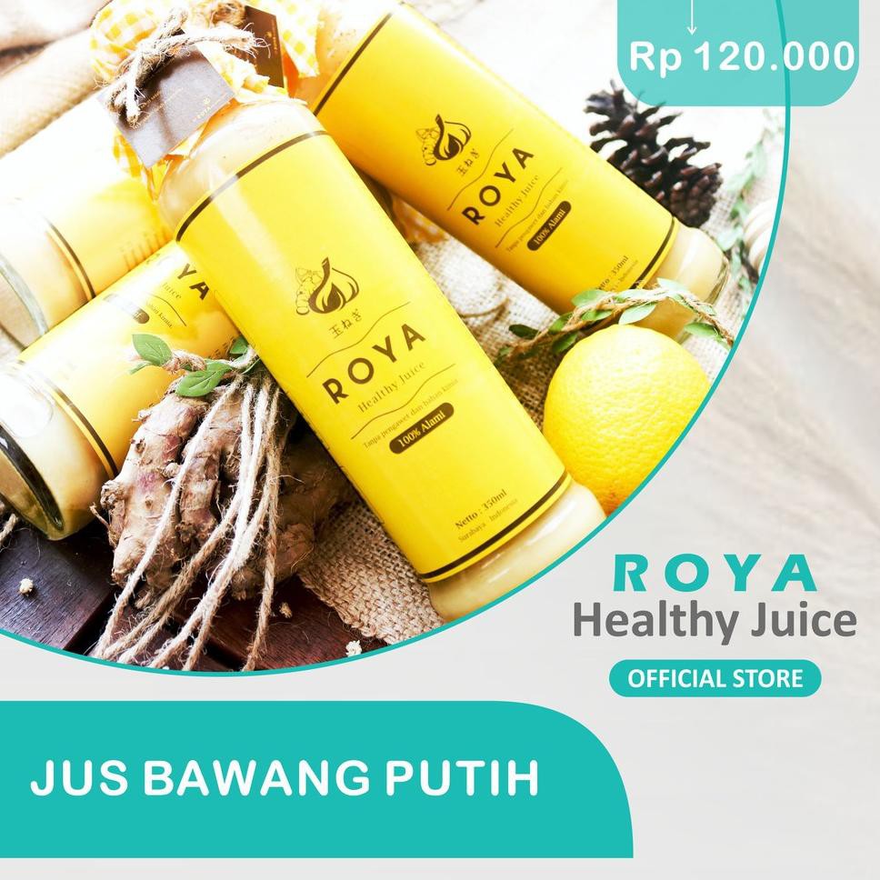 

V4A7 AMPUH Jus Jantung, Hipertensi, Kolesterol - HALAL - Jus Bawang Putih Tunggal - ROYA - MBI