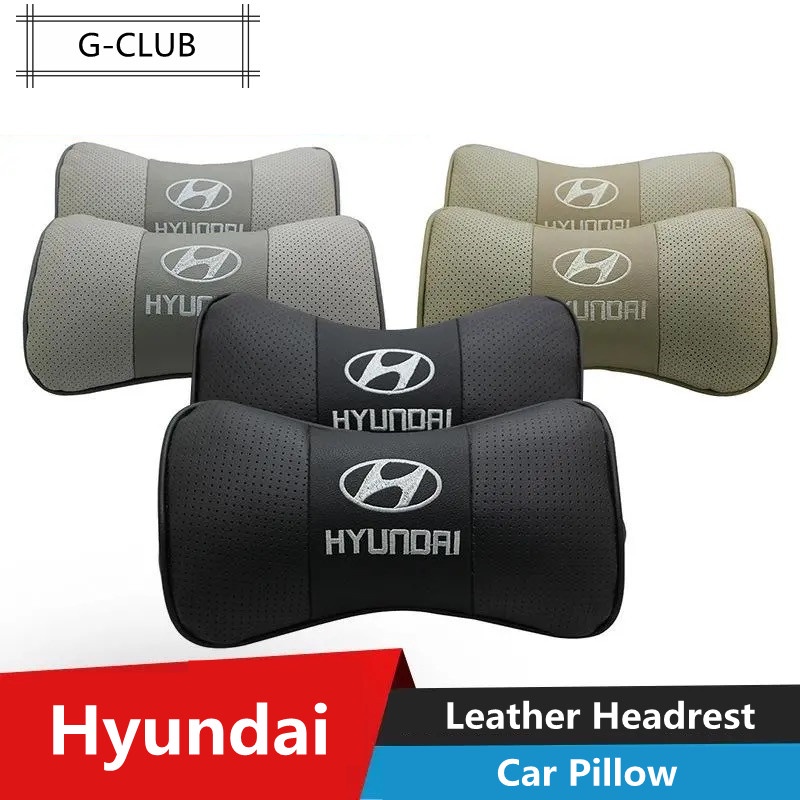 G-club Bantal Sandaran Kepala Bahan Kulit breathable Untuk Hyundai