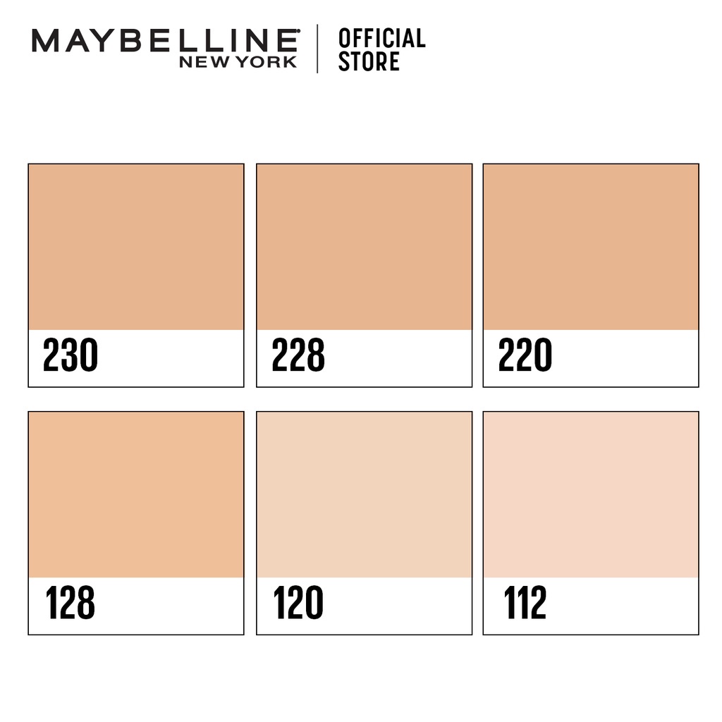 MAYBELLINE fit me matte and poreless 24HR oil control powder foundation