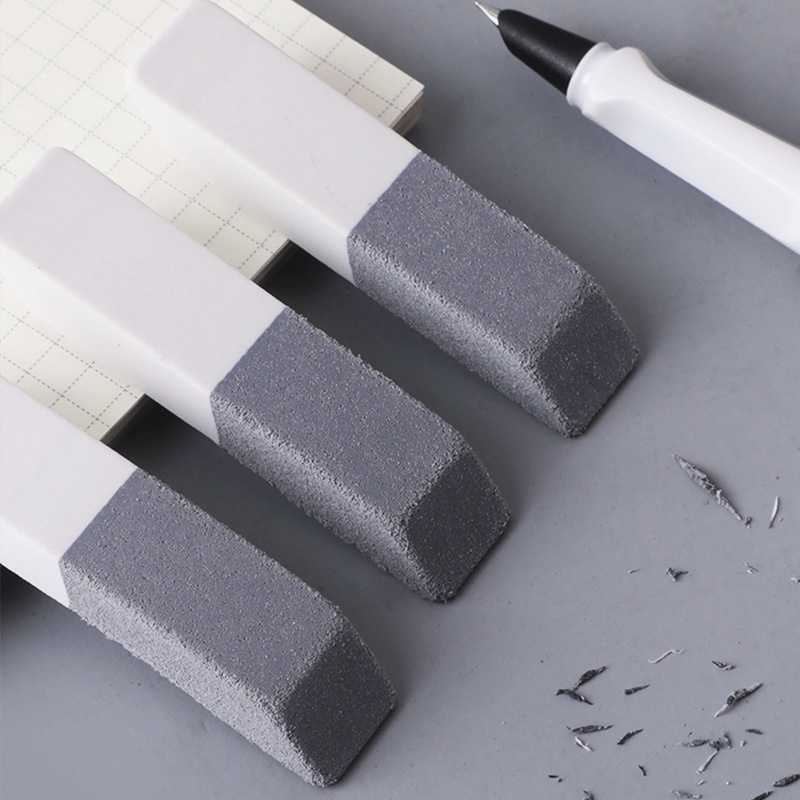 Deli. Frosted Double-Head Long Eraser Student Non-Marking Matte Eraser