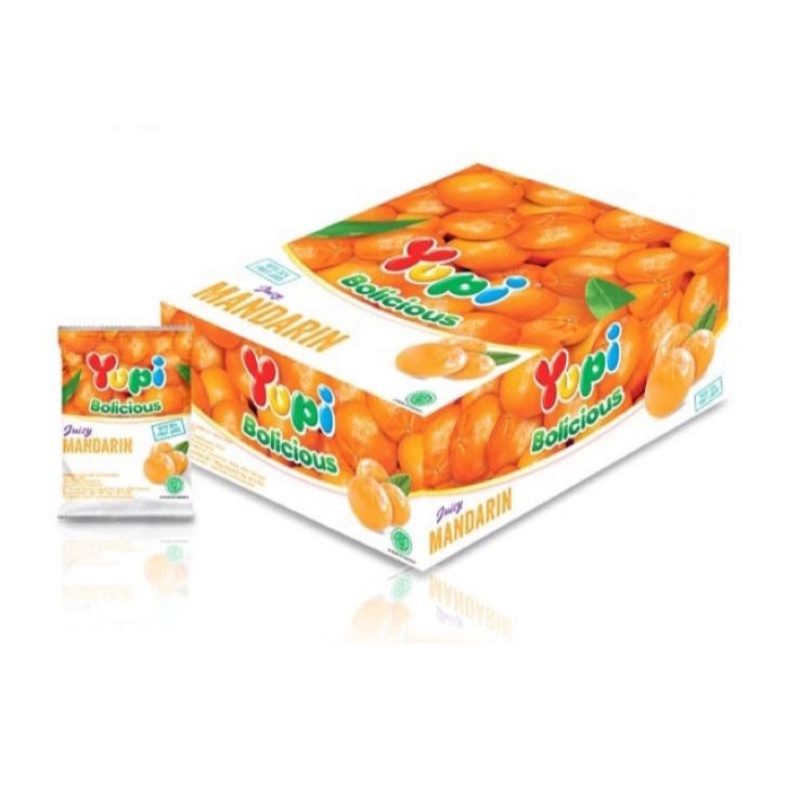 

Yupi Bolicius Jeruk Mandarin Box 24 PSC X 5 gr