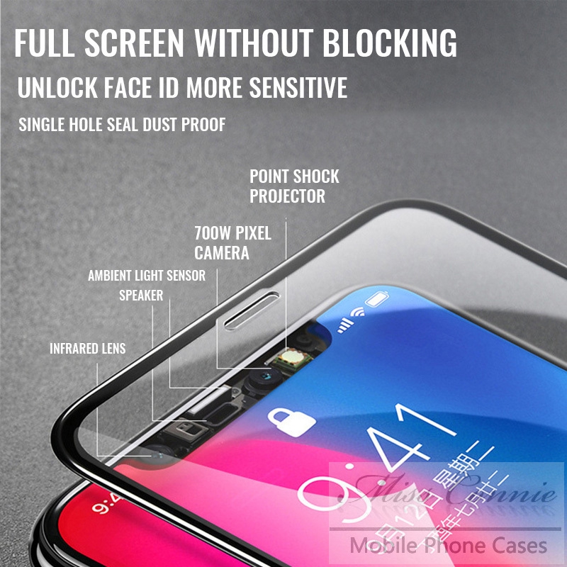 6D Full Cover Tempered Glass For iPhone 6 6s 7 8 X XS iPhone 7 8 Plus XS XR XS Max Screen Protector