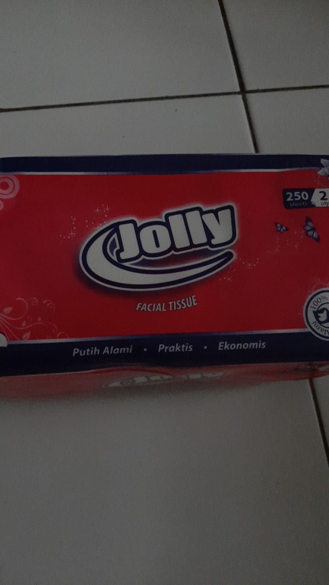Tisu Jolly 250 Sheet Kualitas 2 Ply Lembar Tissue Facial Soft Pack (no.152)