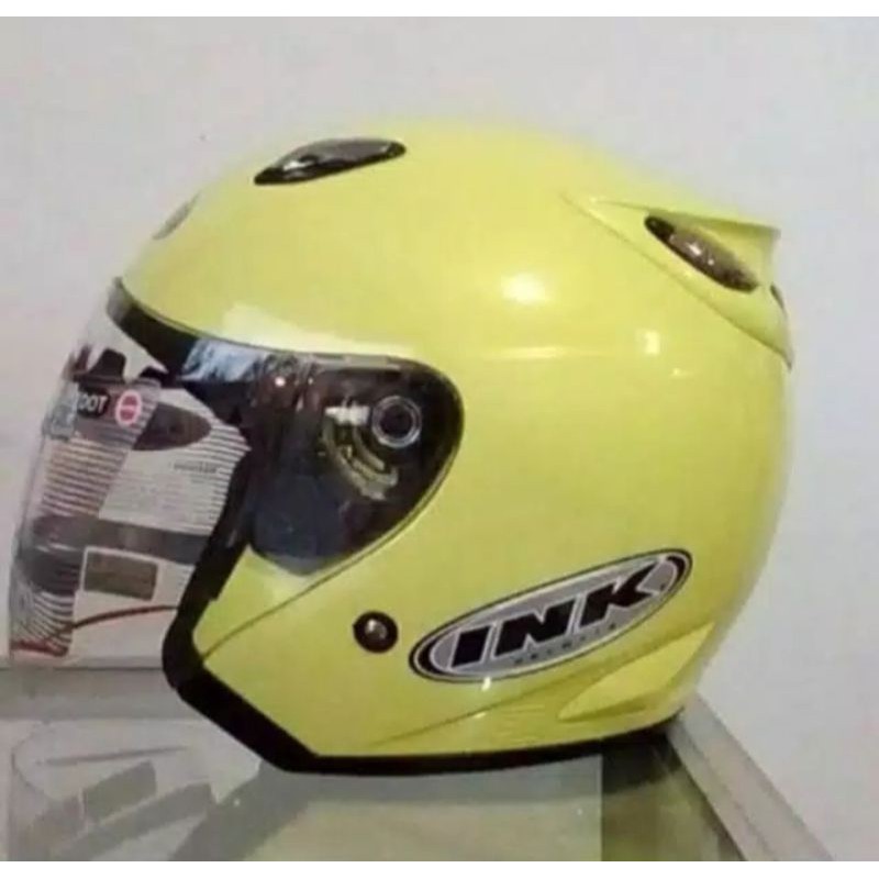 helm INK CENTRO KW KUNING LEMON free sticker