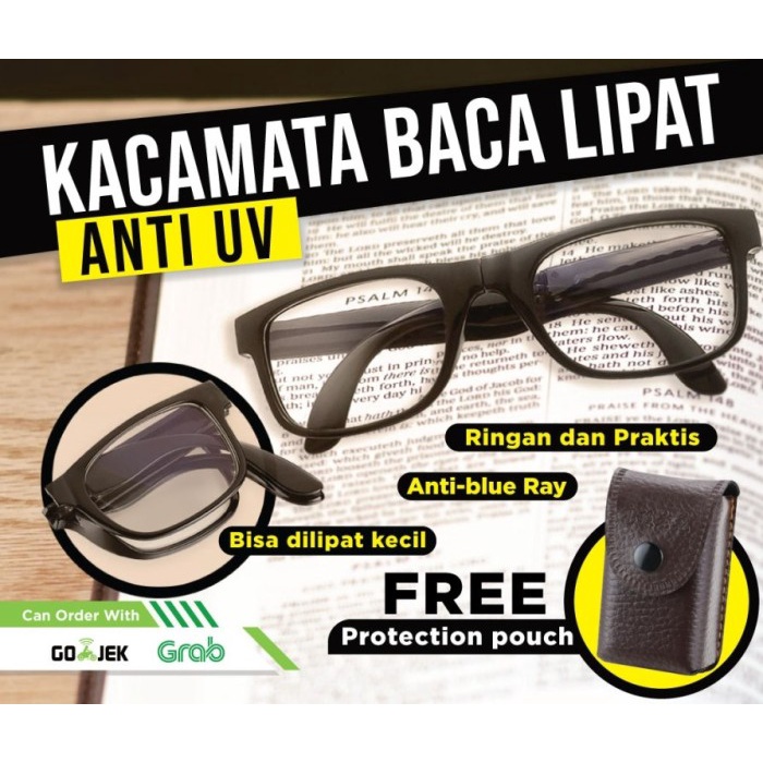 Kacamata Baca PLUS Fokus Lipat AJAIB anti radiasi anti uv