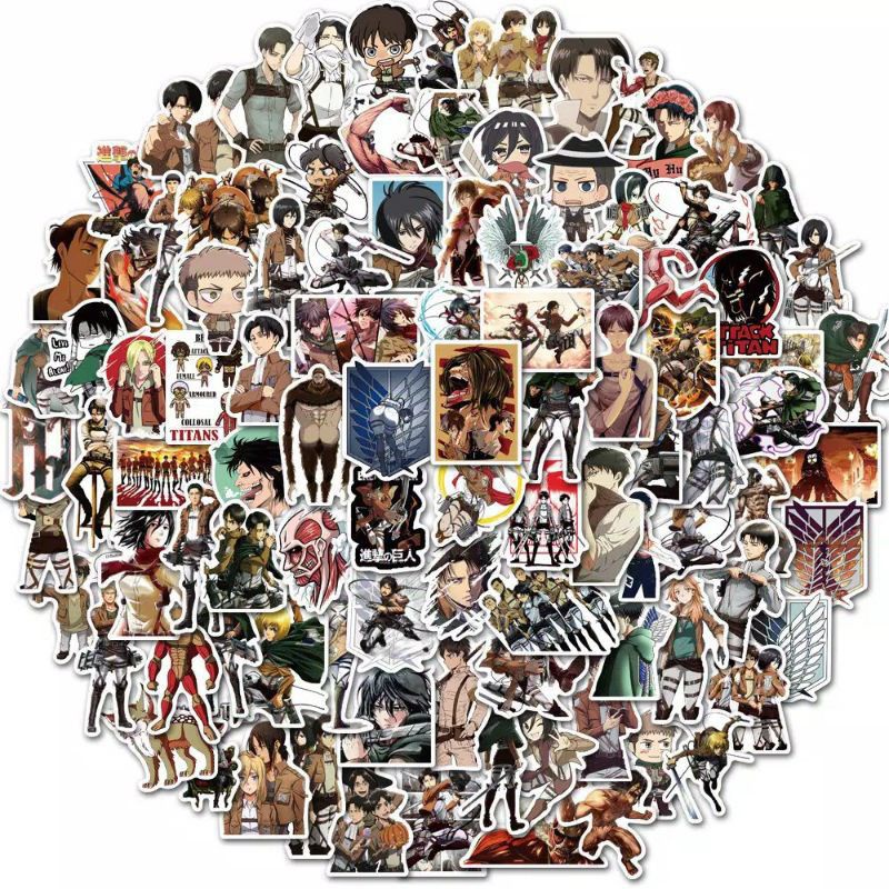 

(32 PCS) Sticker Anime Attack on Titan