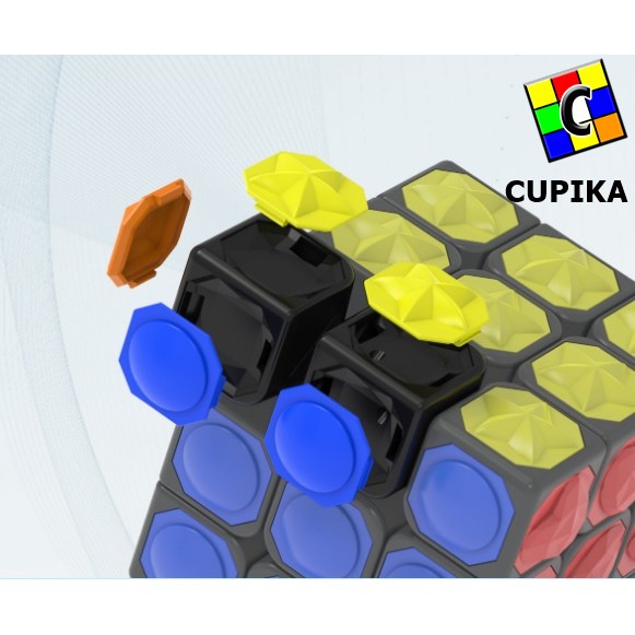 Rubik 3x3 3x3x3 Tactile cube yongjun Blackbase