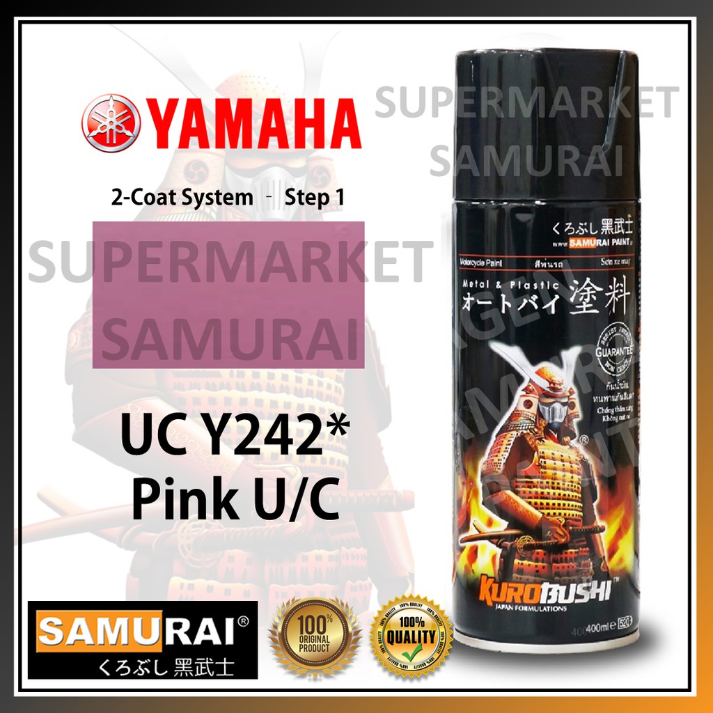 Samurai Paint UC Y242* Warna Pink U/C 2-Coat System Cat Pilox YAMAHA