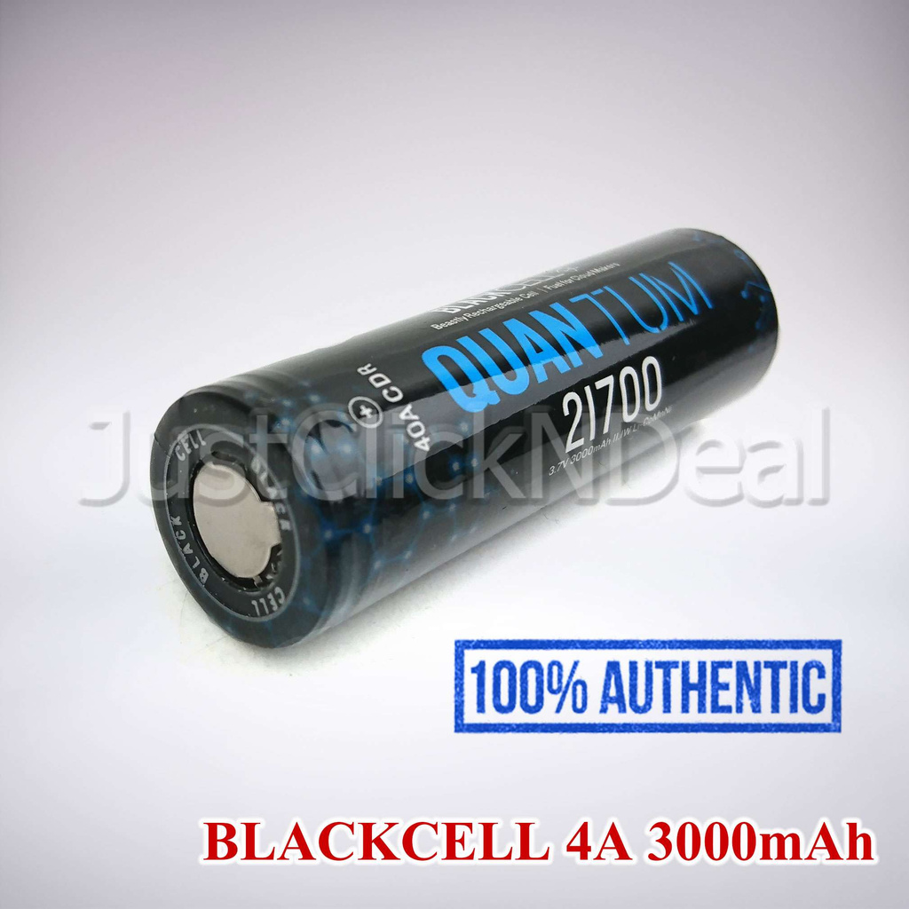 Baterai 21700 Blackcell Quantum 40A 3000mAh Authentic Original Oten